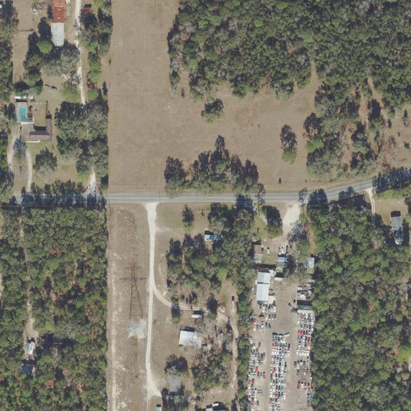 Aerial photo of M&M Auto Recycling