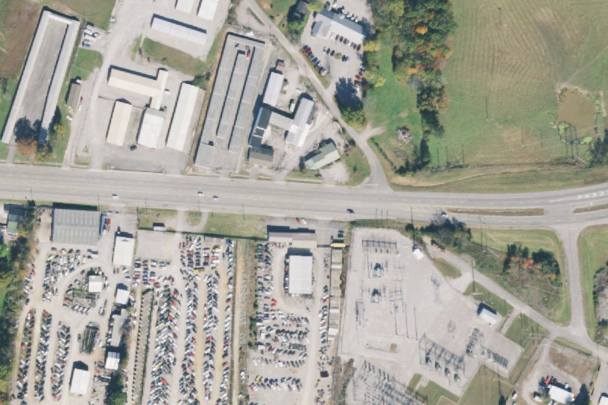 Aerial photo of Turner Auto Salvage