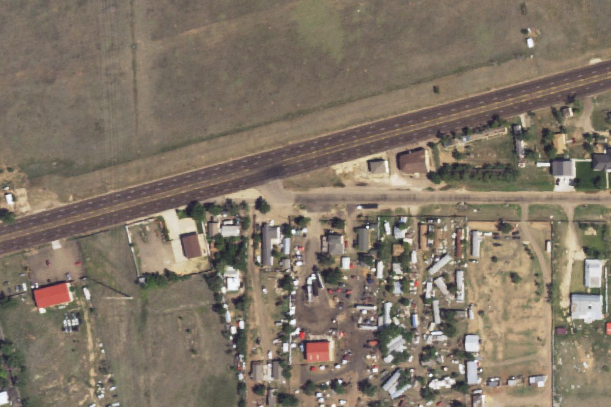 Aerial photo of Big Parts and Trucks
