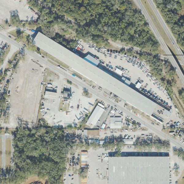 Aerial photo of Green Star Auto Recycling