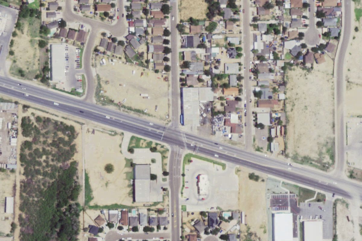 Aerial photo of Laredo Junk Yard
