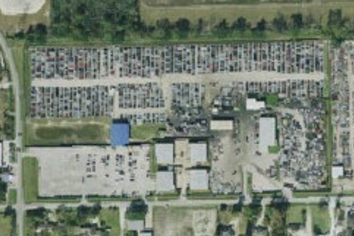Aerial photo of Pick Your Part - Houston Northville at 1100 Northville St.