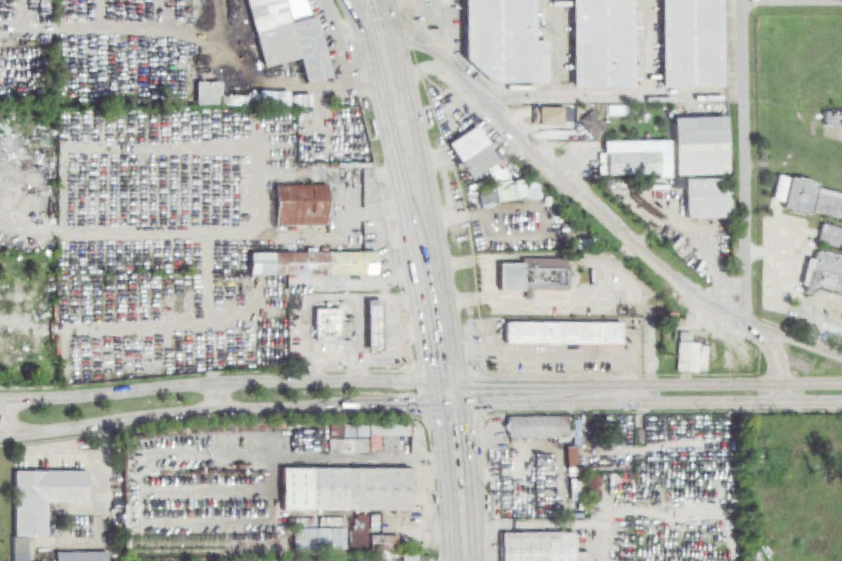 Aerial photo of North Shepherd Auto Parts at 5615 North Shepherd Dr