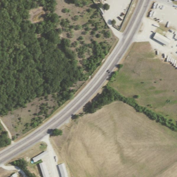Aerial photo of Stephenville Iron and Metal