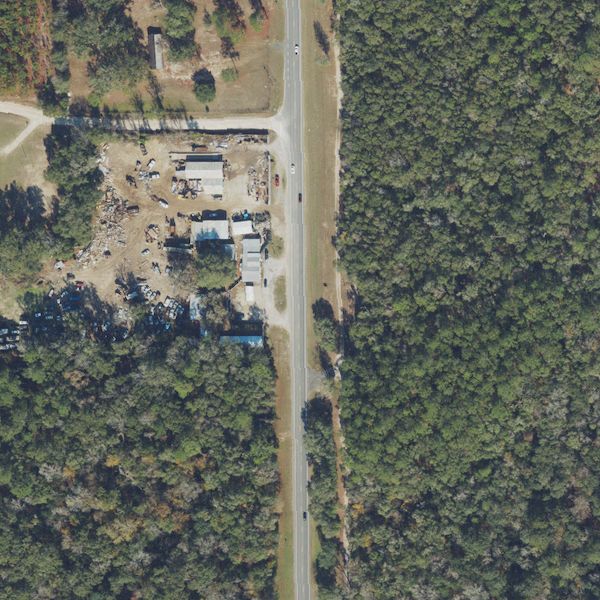 Aerial photo of Waltrip Salvage and Scrap