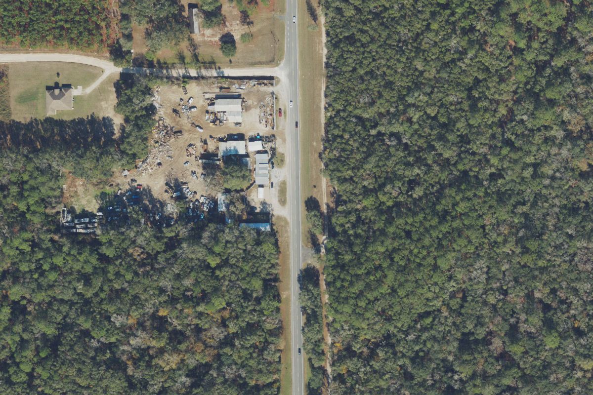 Aerial photo of Waltrip Salvage and Scrap at 23486 S US Highway 441
