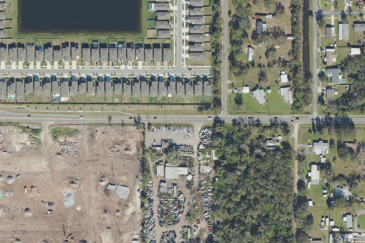 Aerial photo of Florida Dial-a-Part at 10415 Symmes Rd