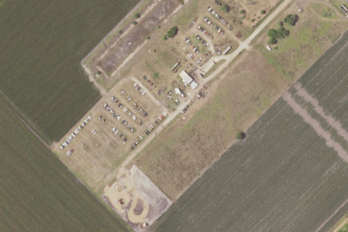 Aerial photo of Big State Wrecker and Auto Salvage