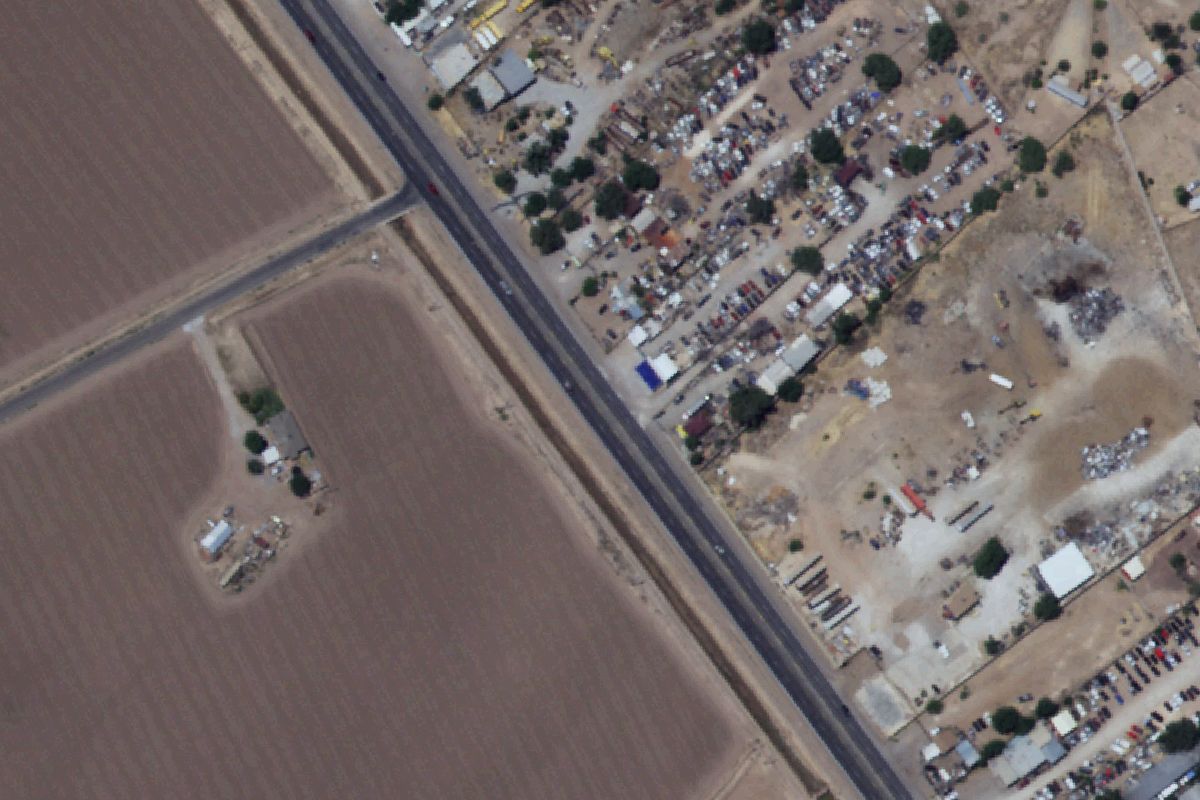 Aerial photo of Lobos Auto Salvage