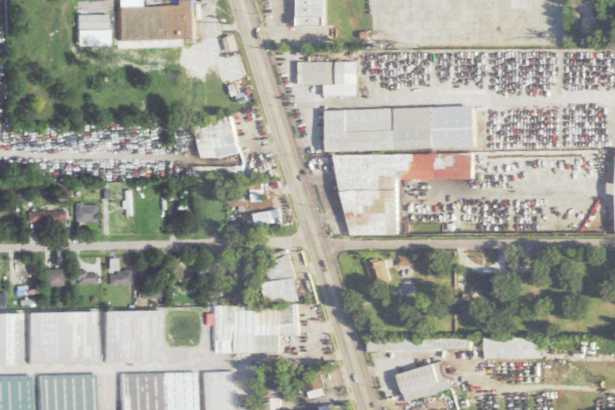 Aerial photo of Tex Mex the Truck Store at 10600 Airline Dr