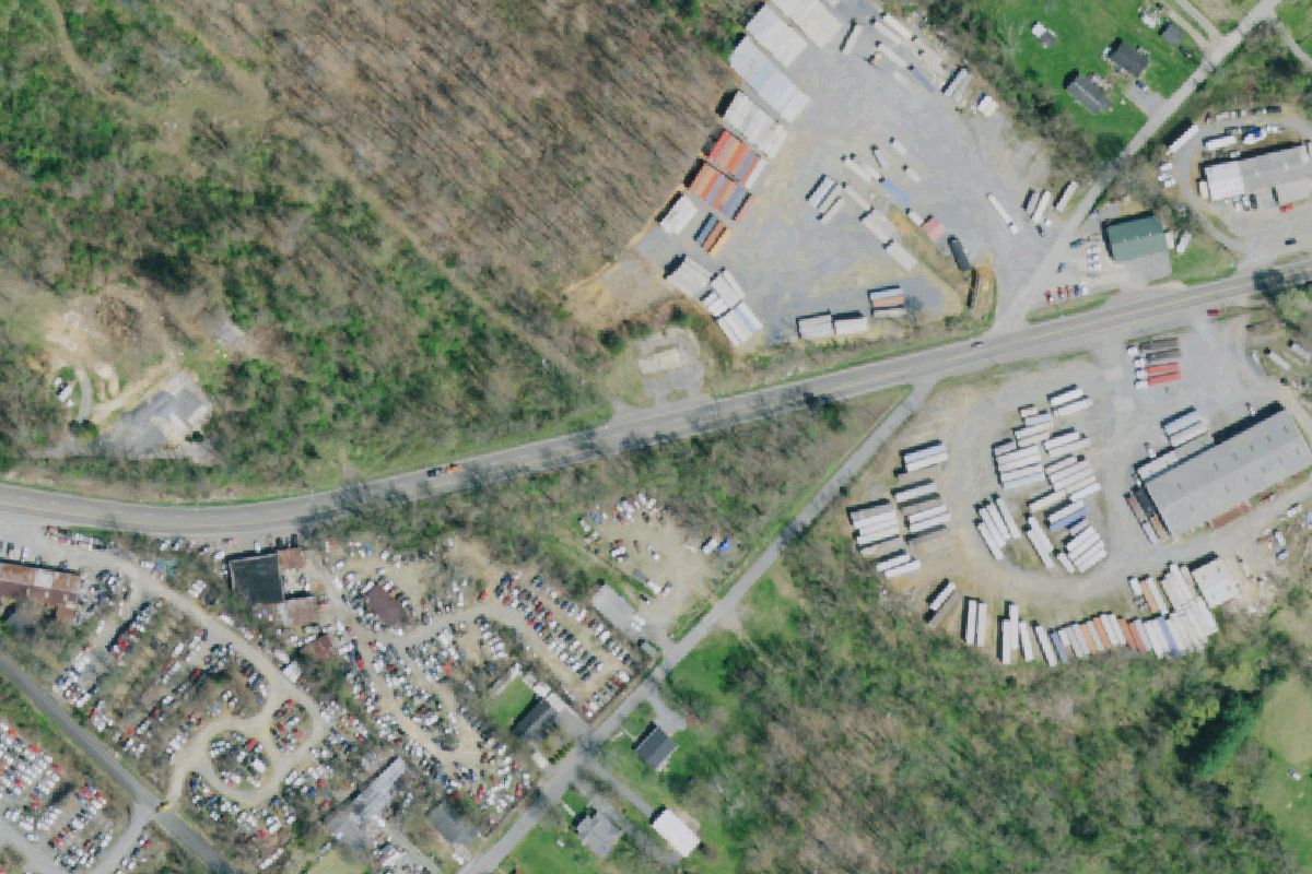 Aerial photo of A-1 Auto Salvage & Used Cars