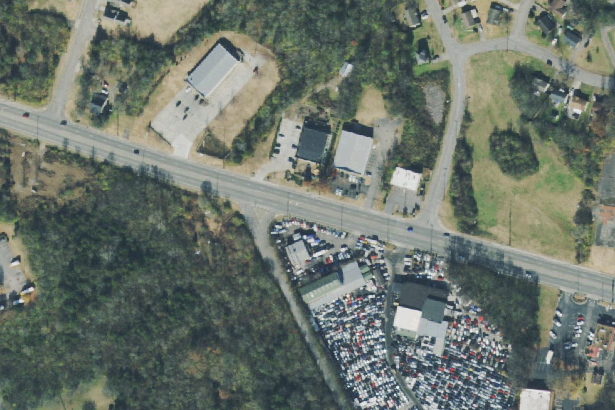 Aerial photo of Trinity Iron and Metal