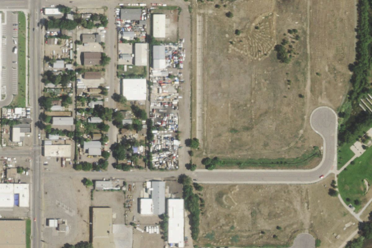 Aerial photo of A-Du-Well Auto Salvage