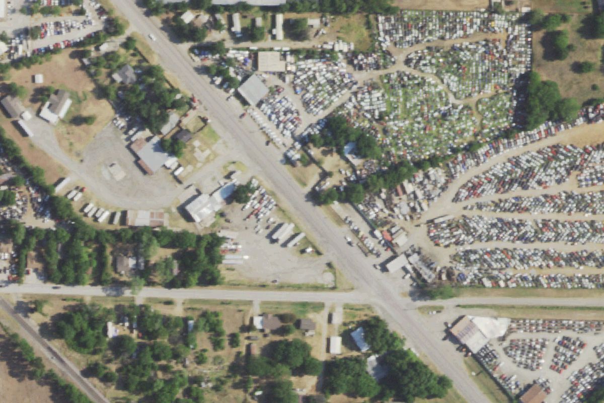 Aerial photo of Part S Mart at 7751 Mansfield Hwy
