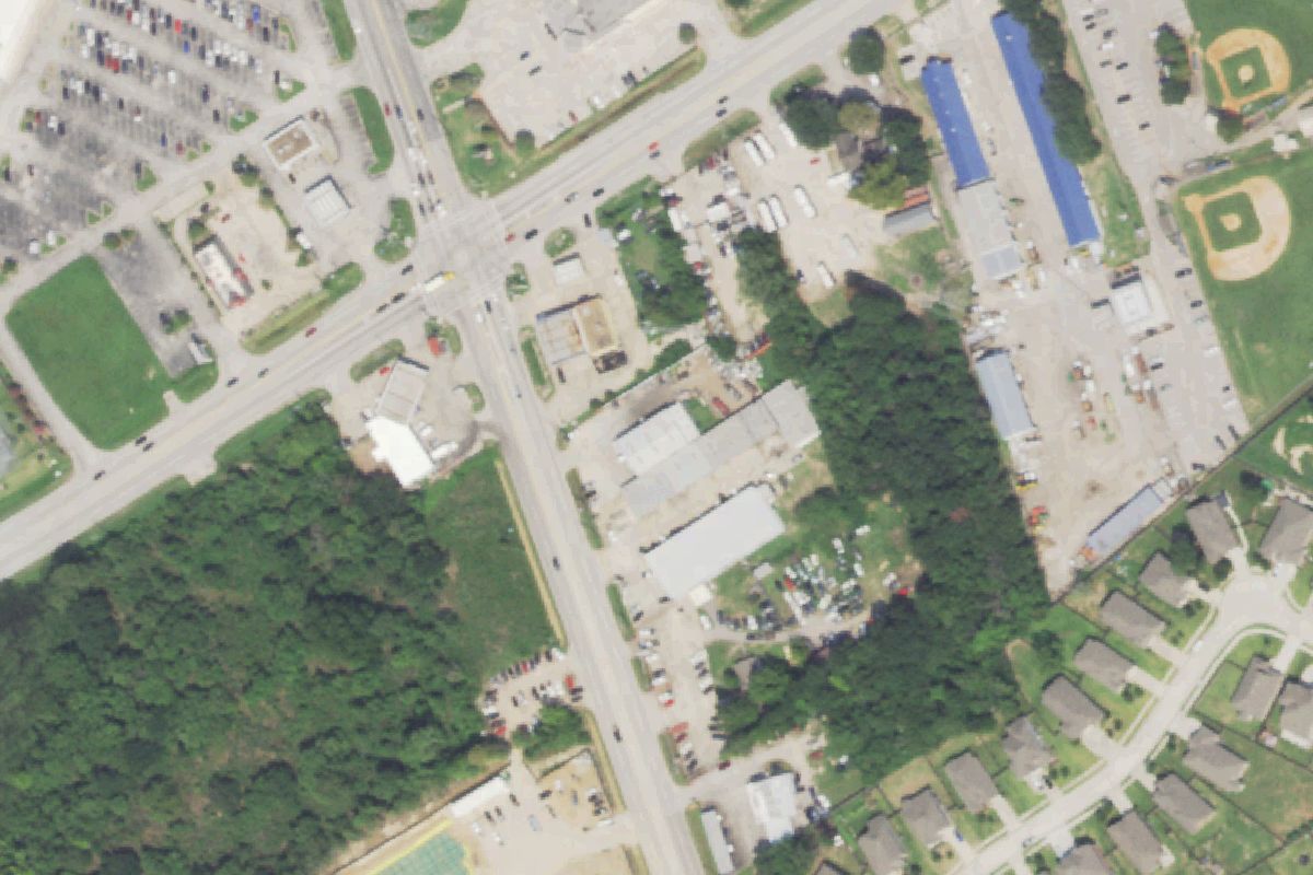Aerial photo of Spring Scrap Metal Recycling at 19230 Kuykendahl Road