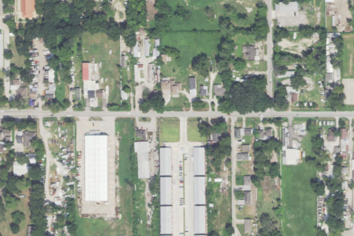 Aerial photo of 1 Exhaust Source