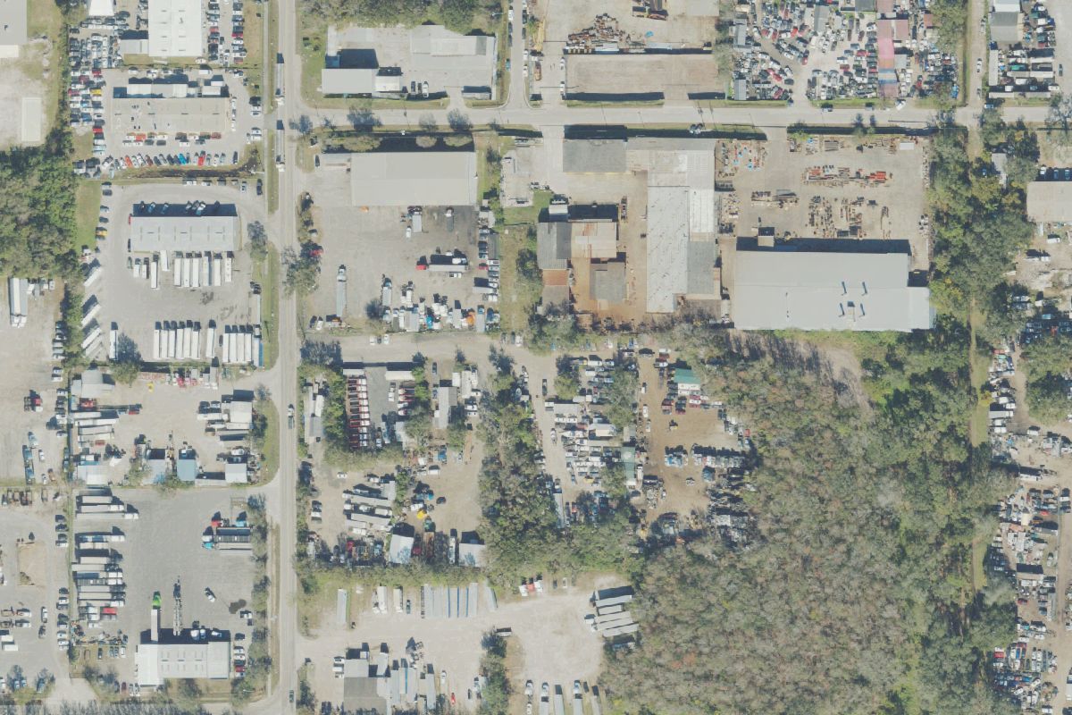 Aerial photo of Al's Auto Recycling