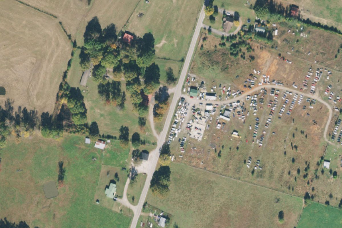 Aerial photo of Green Hill Auto Salvage at 4810 West Green Hill Road