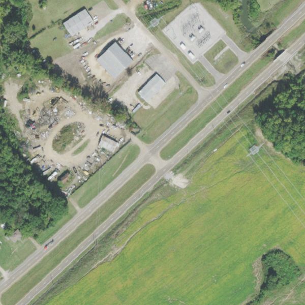 Aerial photo of Worley Brothers Scrap Iron & Metal