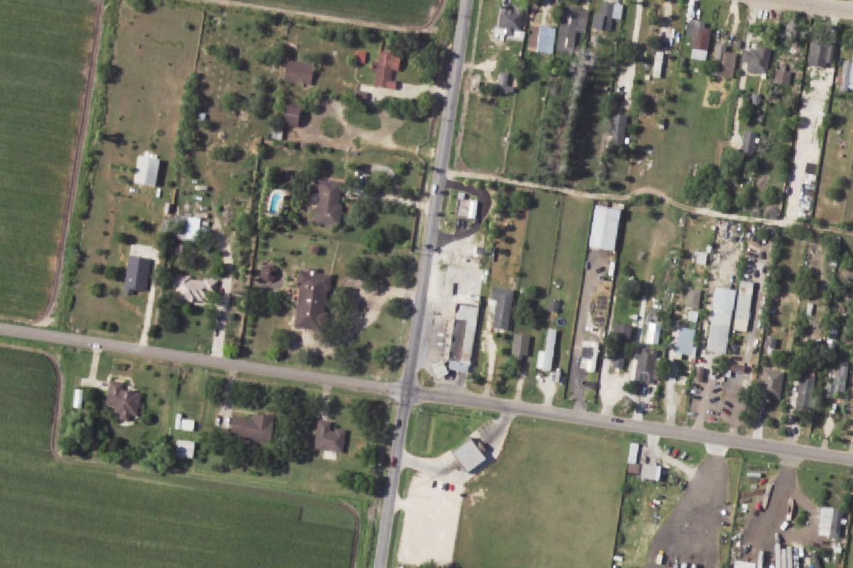 Aerial photo of Old Shine Metals at 1302 N Tower Rd