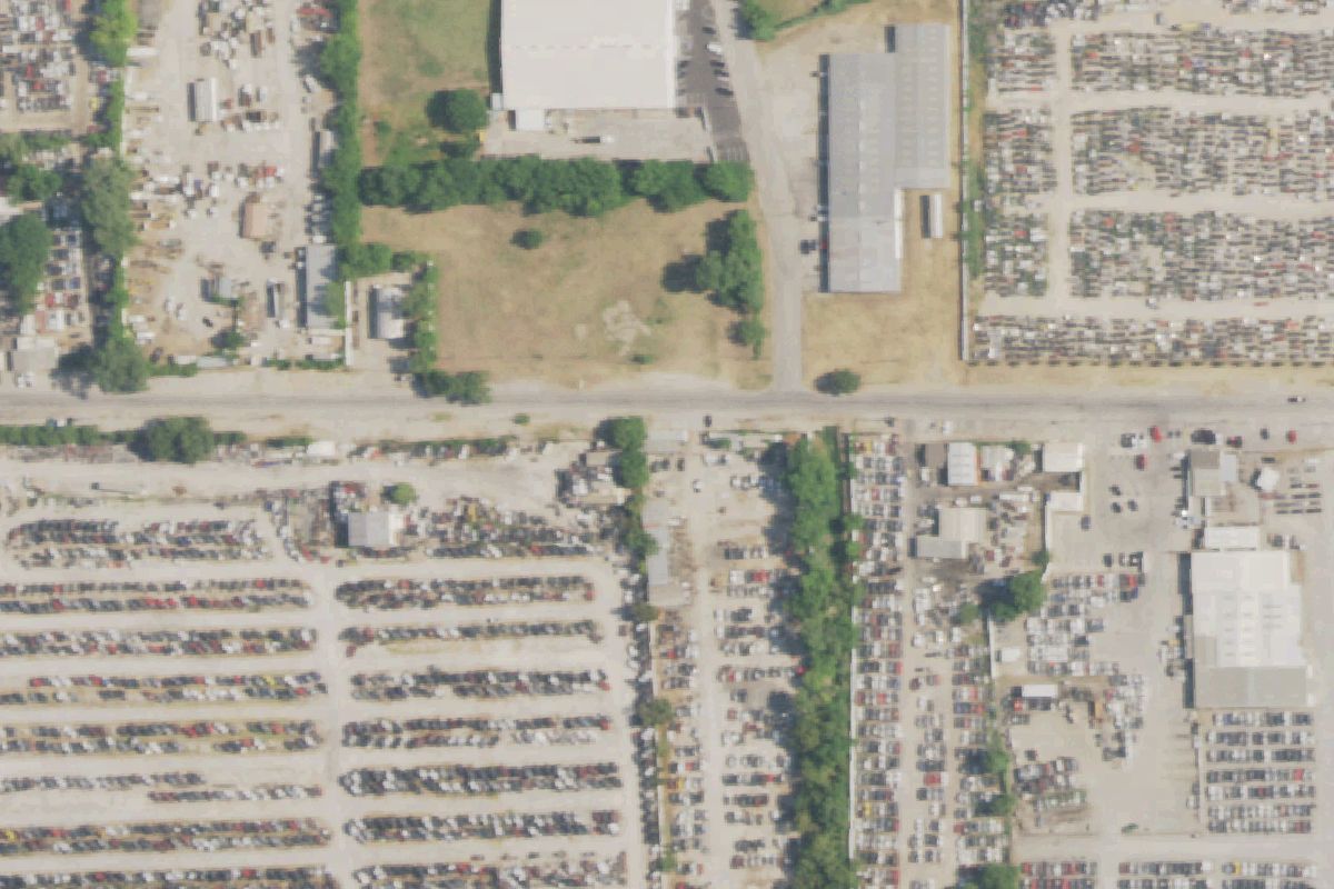 Aerial photo of Ace Auto Recycler at 5619 Elliott Reeder Rd