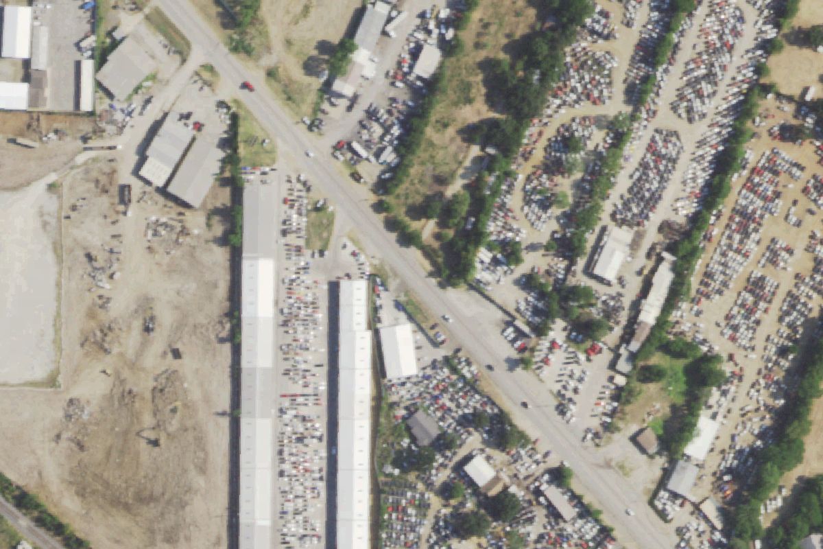 Aerial photo of Alpha-Omega Imports at 7500 Mansfield Hwy