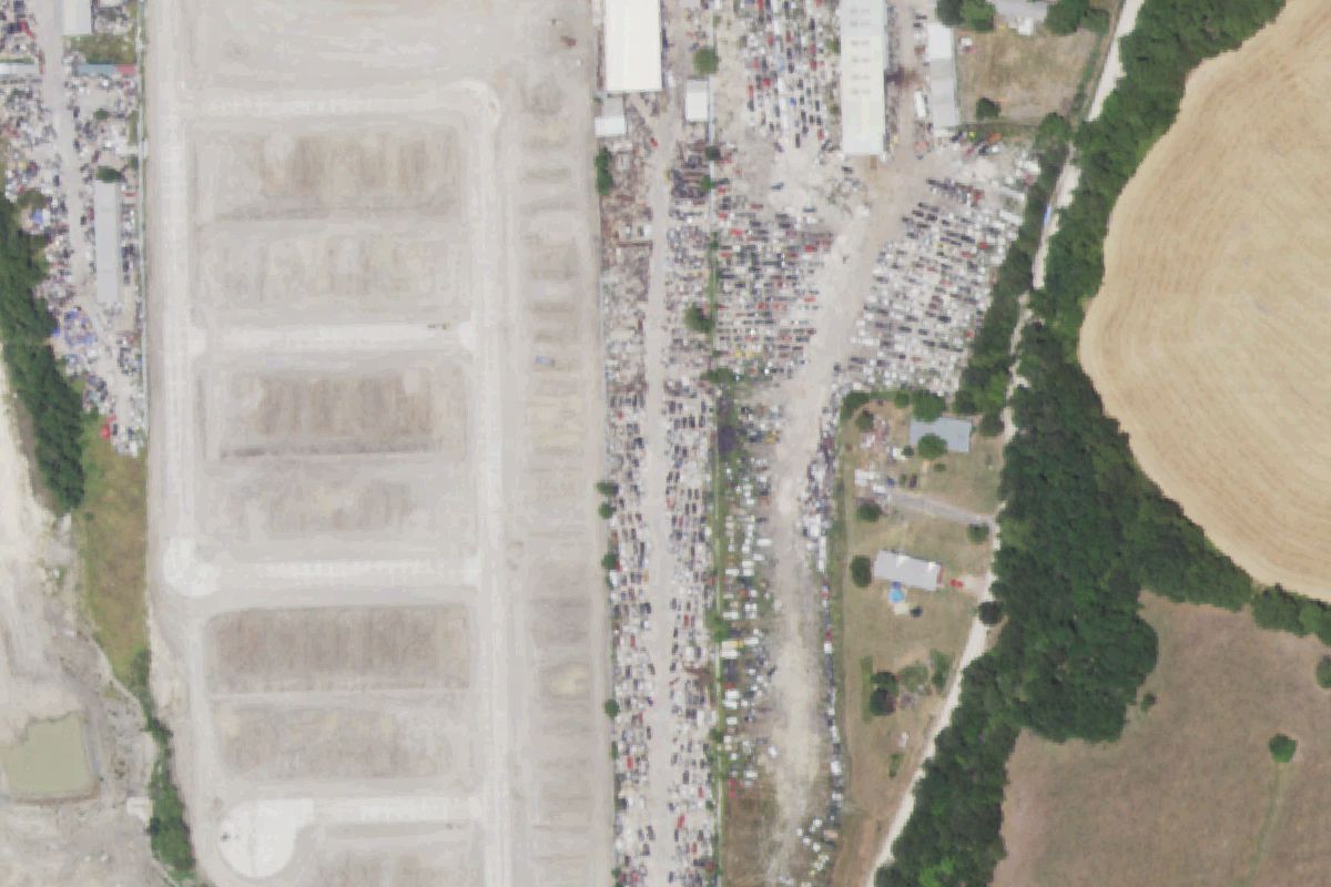 Aerial photo of Wheels Auto Recyclers at 1021 W FM 6