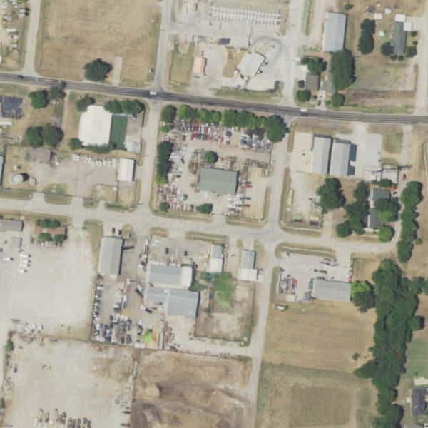 Aerial photo of Stone's Wrecking Yard