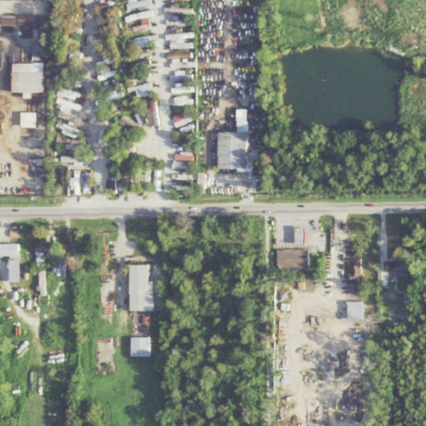 Aerial photo of J & B Auto Parts
