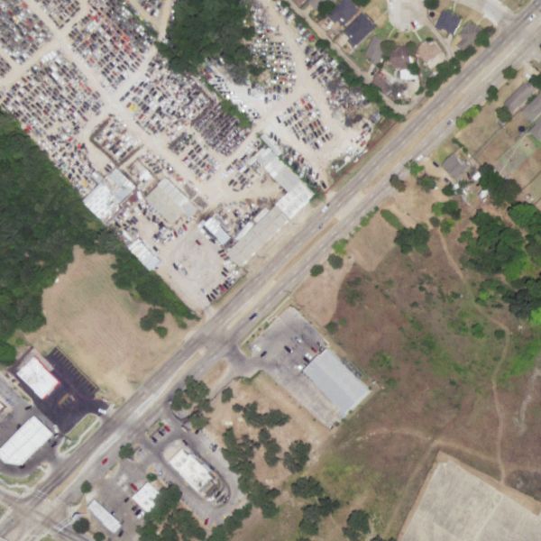 Aerial photo of AAA Auto Recyclers
