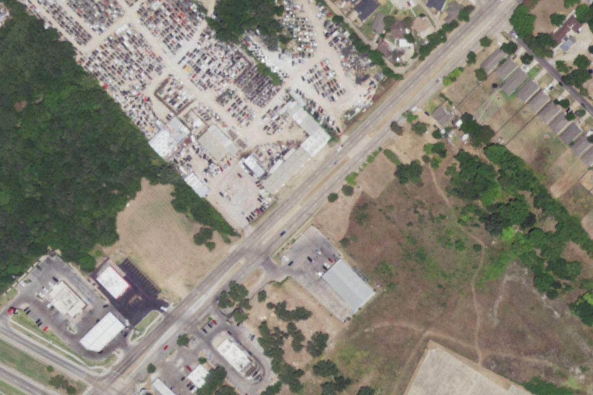 Aerial photo of AAA Auto Recyclers at 1753 S Belt Line Rd