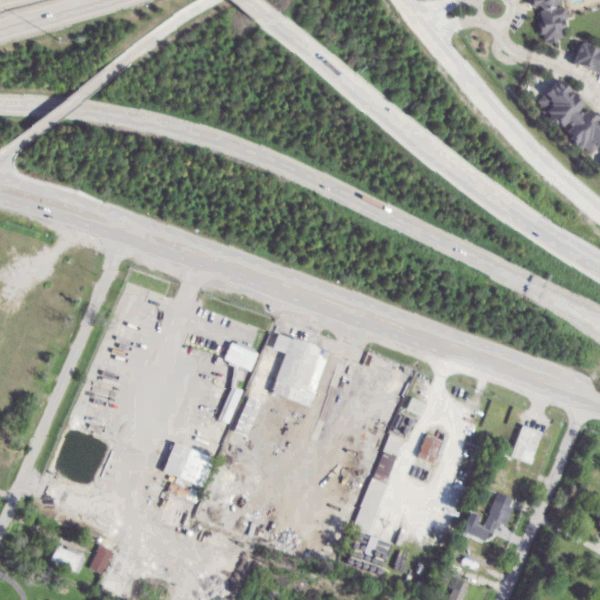 Aerial photo of D & D Auto Salvage