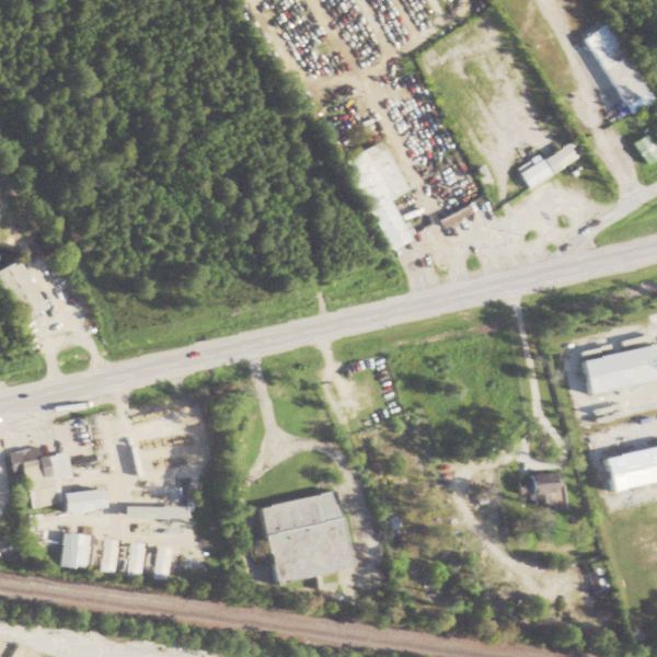 Aerial photo of Conroe Auto Recycling Auto & Truck Salvage
