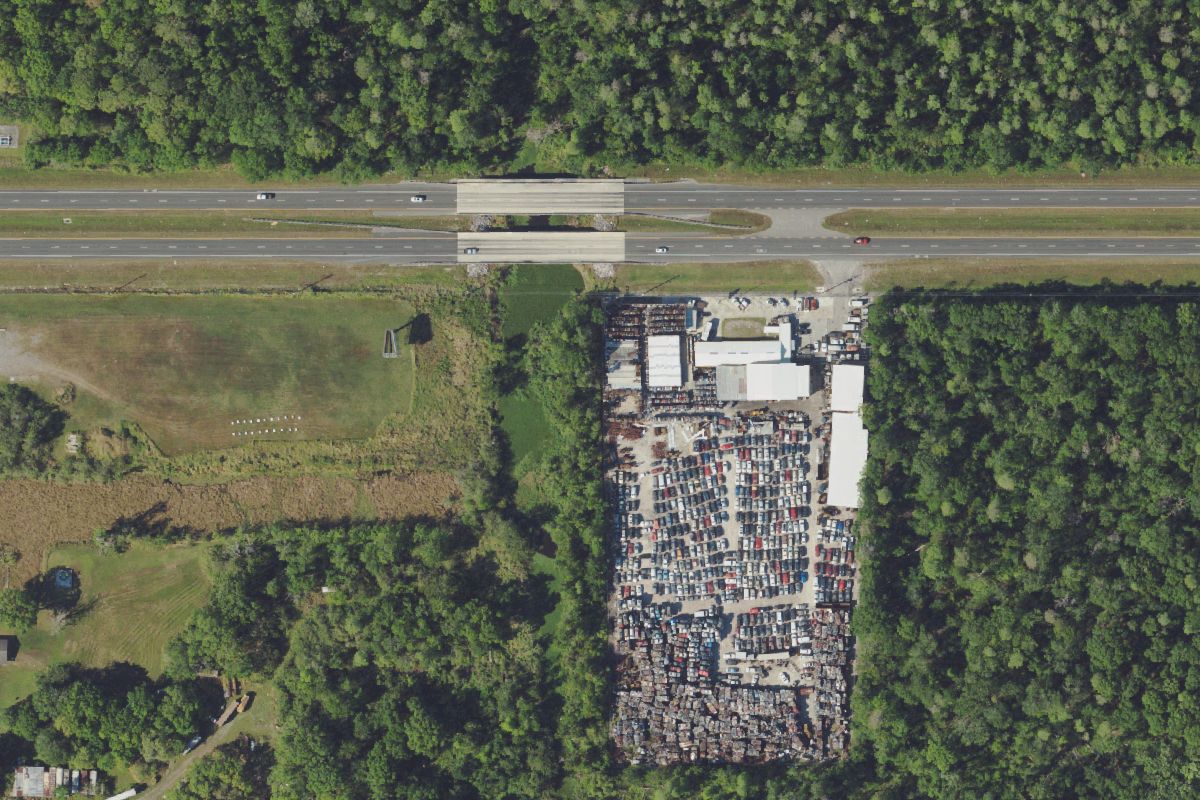 Aerial photo of Auto Parts Pros at 4145 Hwy 92 East