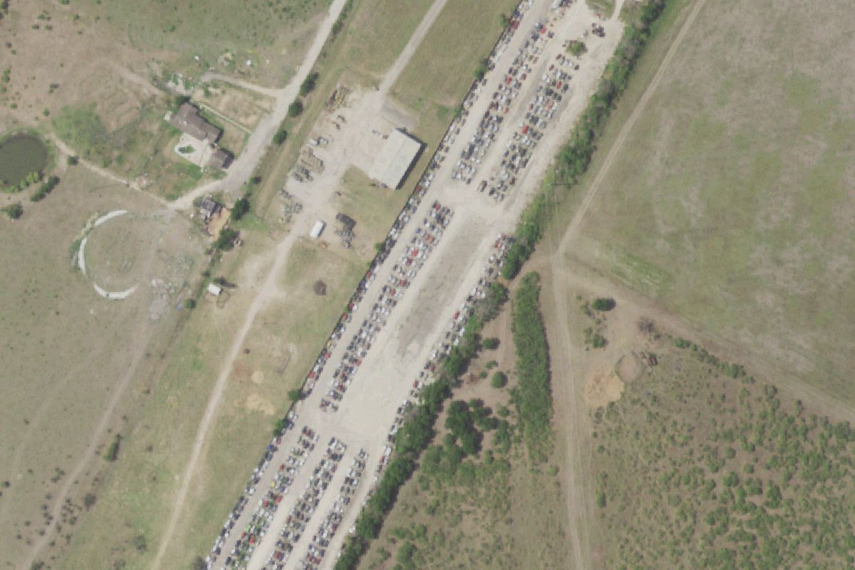 Aerial photo of A1 Parts Mart at 9707 FM 812