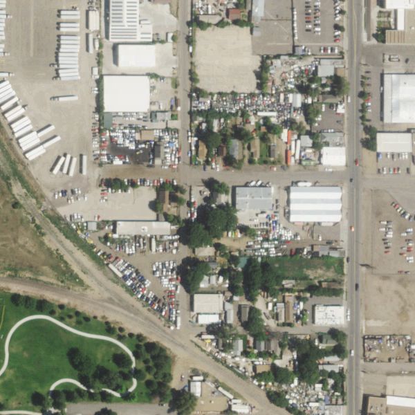 Aerial photo of A and A Auto Recycling