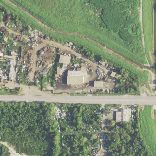 Aerial photo of Wright's Scrap and Recycling