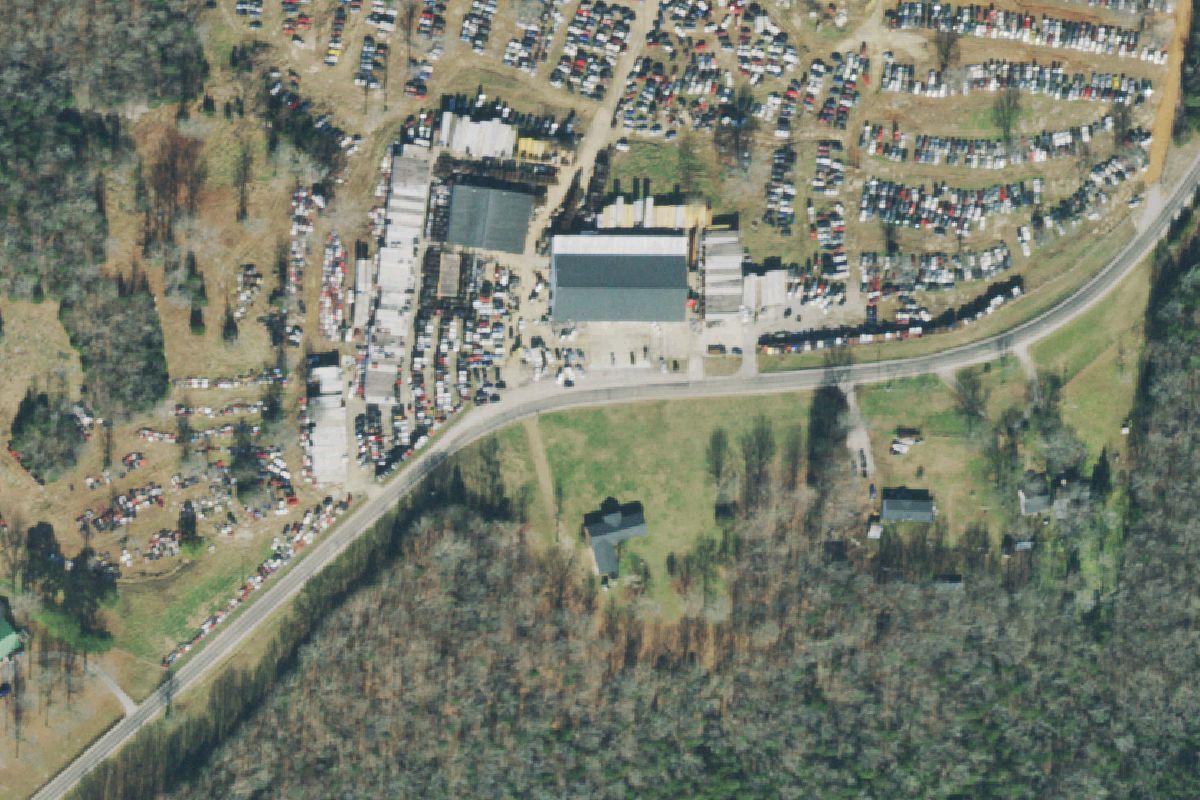 Aerial photo of Bobby White Motor at 2795 Luke Moser Road
