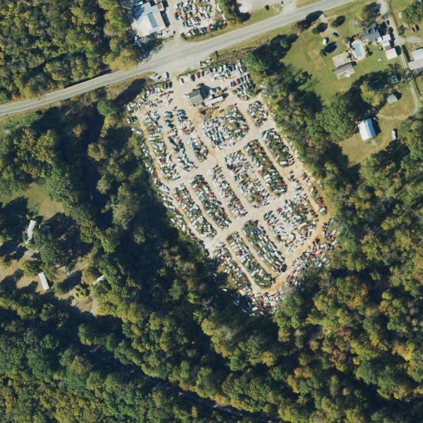 Aerial photo of Crutchfield's Auto Parts