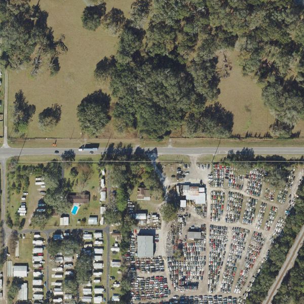 Aerial photo of Central Florida Auto Salvage