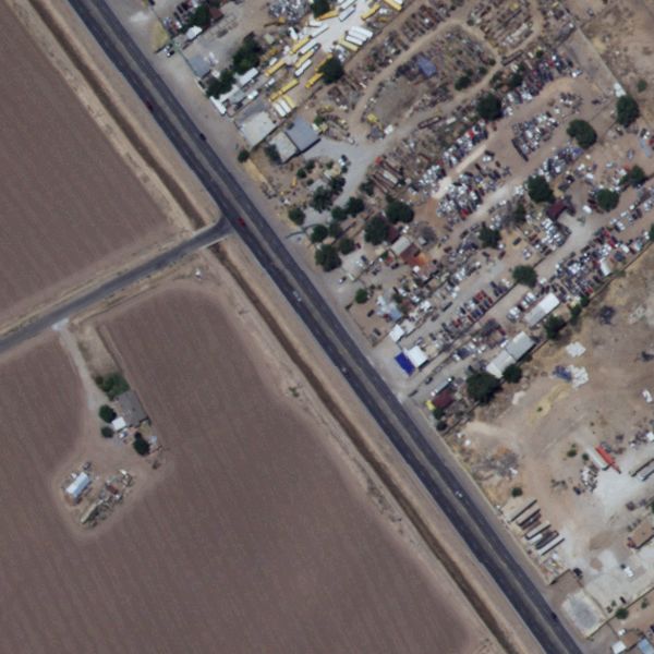 Aerial photo of Yonke Amigo Auto Dismantling