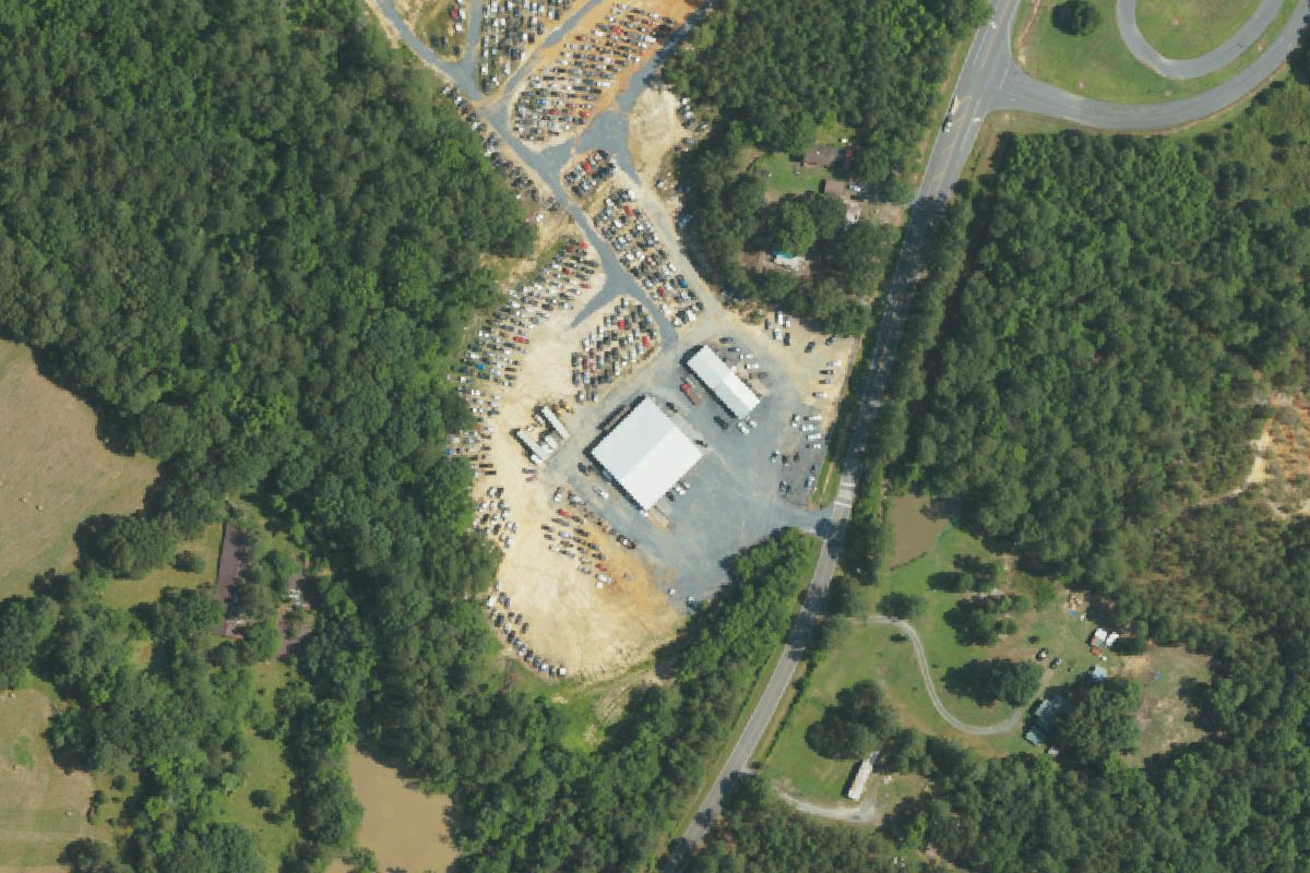 Aerial photo of Eastern Auto Salvage