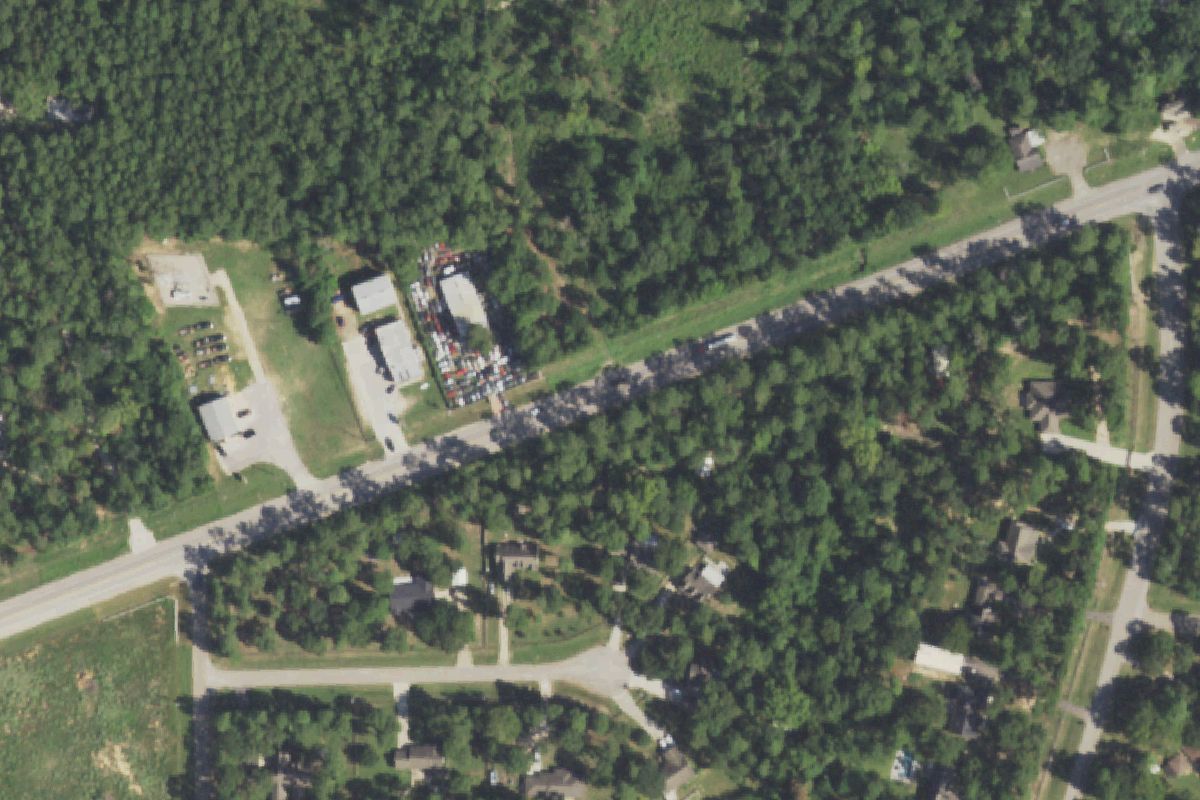 Aerial photo of Dornans Auto Salvage