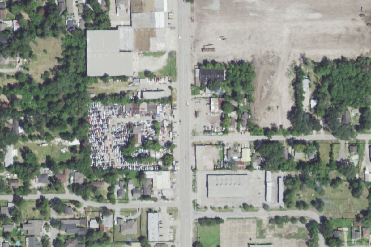 Aerial photo of All Star Auto & Truck Parts at 8005 Jensen Dr