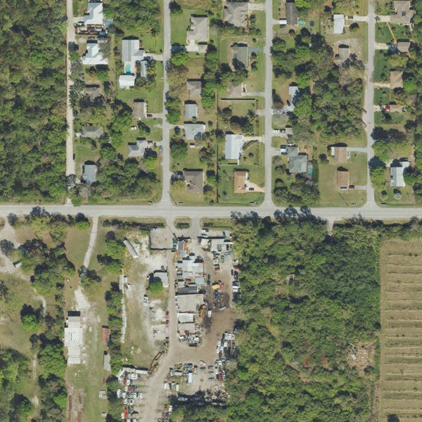 Aerial photo of R&B Auto Salvage
