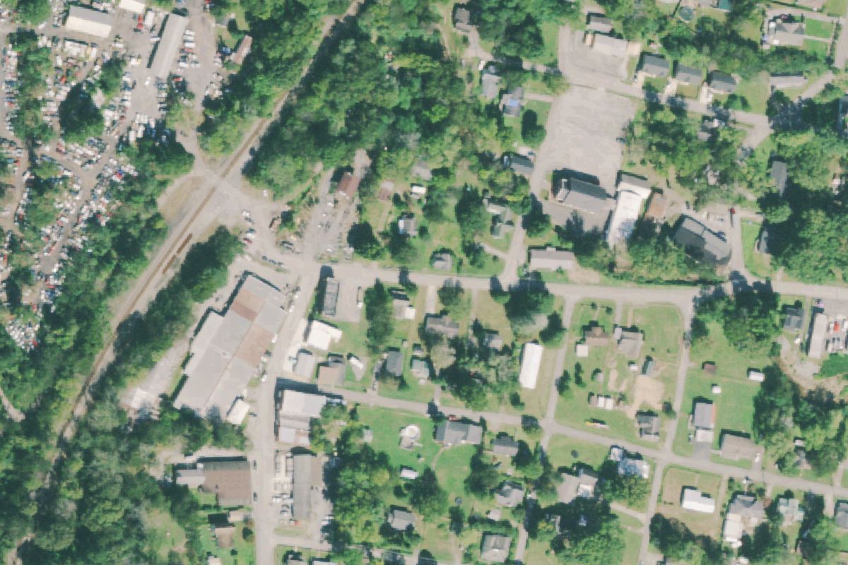 Aerial photo of 4-a Auto Salvage & Towing