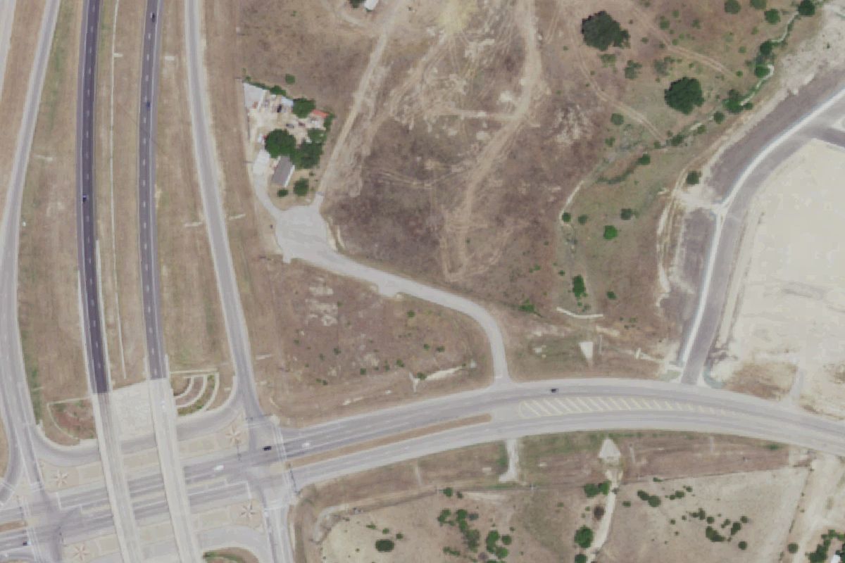 Aerial photo of Jones Corner Wrecking