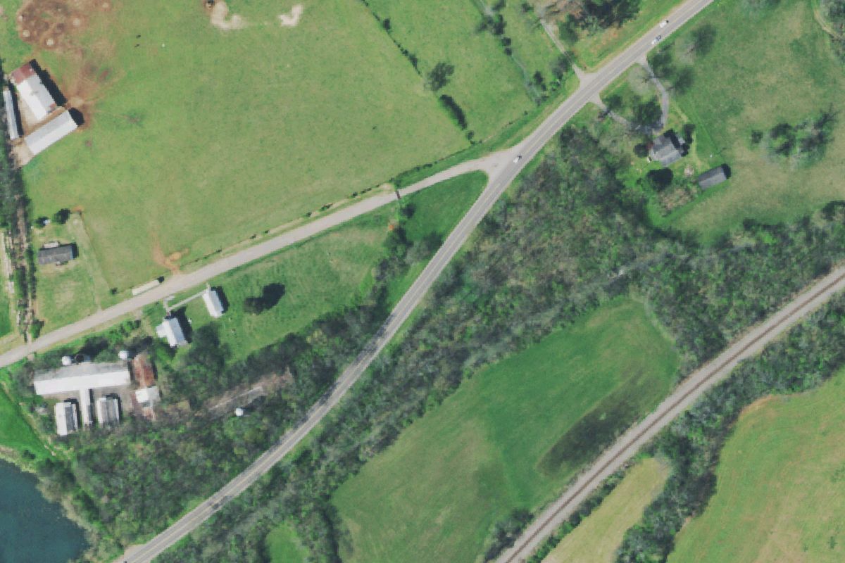 Aerial photo of Triple R Salvage