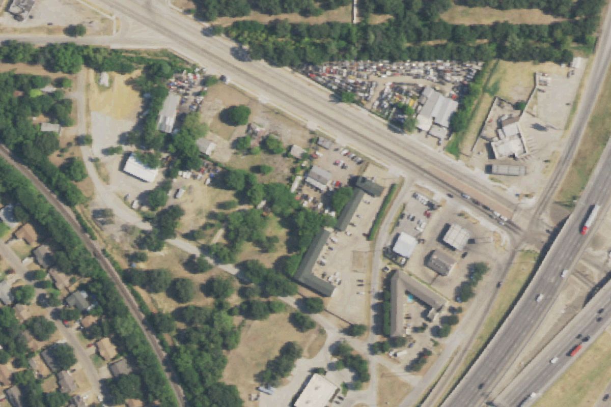 Aerial photo of A & I Auto Recyclers