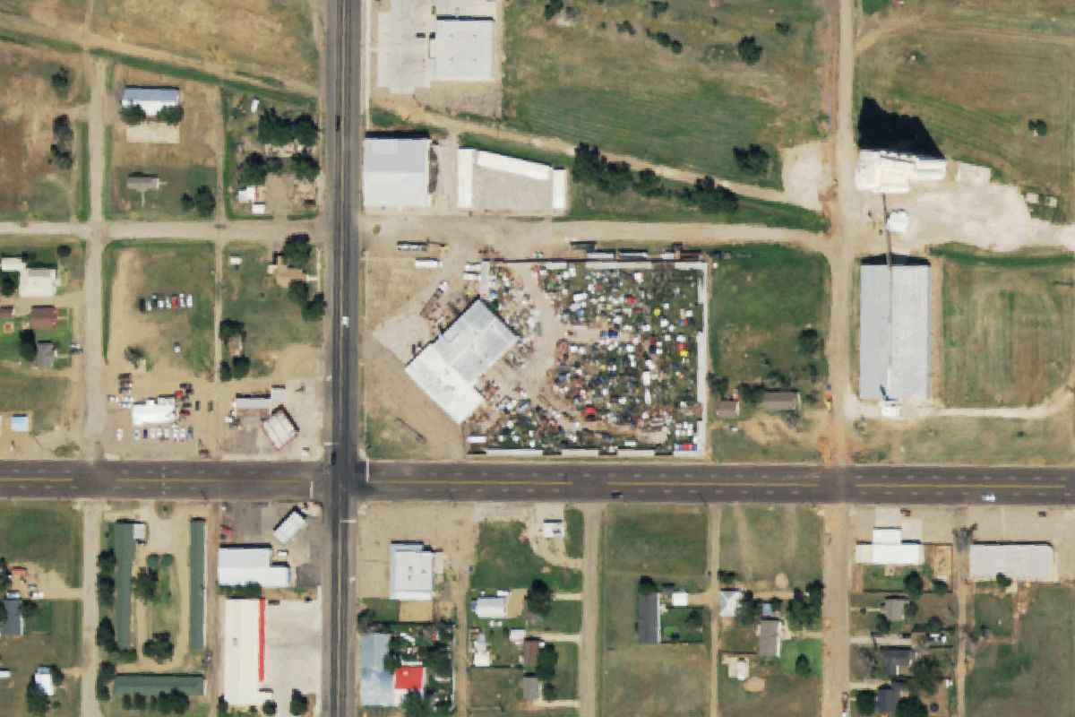Aerial photo of I-40 Truck Salvage